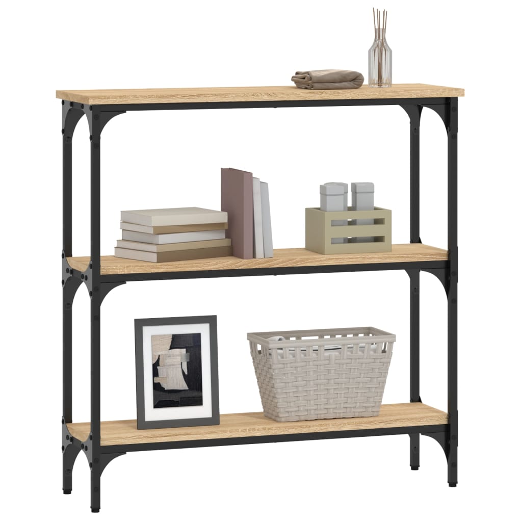 vidaXL Stolik konsolowy Sonoma Oak 75x22,5x75 cm Drewno konstrukcyjne
