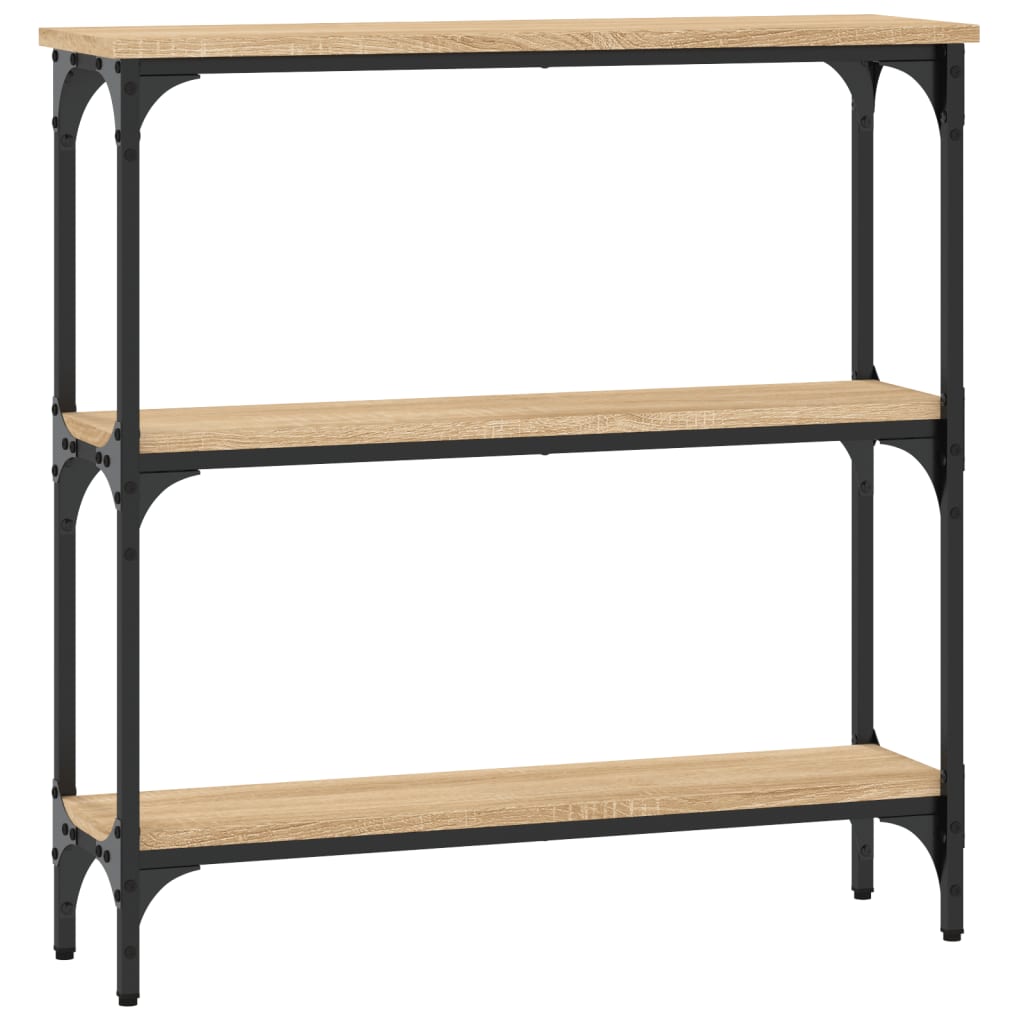 vidaXL Stolik konsolowy Sonoma Oak 75x22,5x75 cm Drewno konstrukcyjne