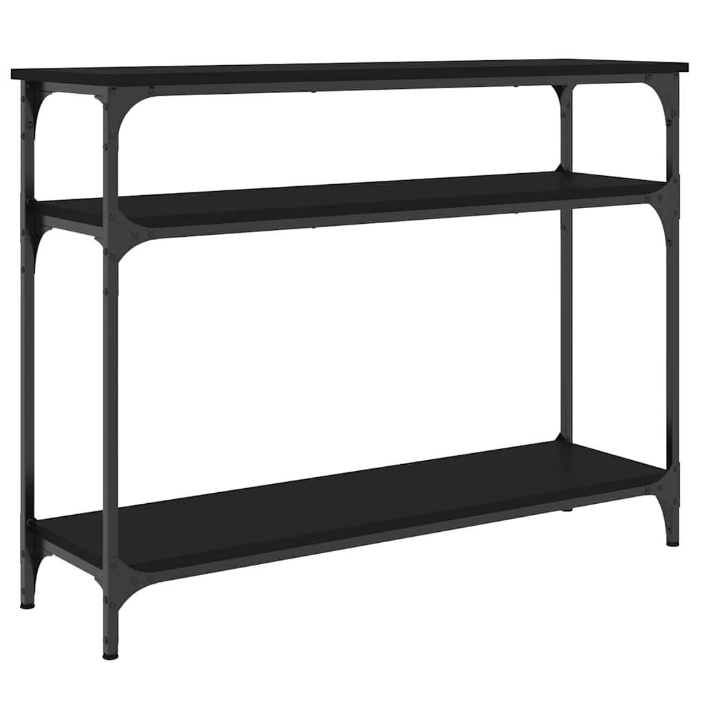 vidaXL Stolik konsolowy, czarny, 100x29x75 cm