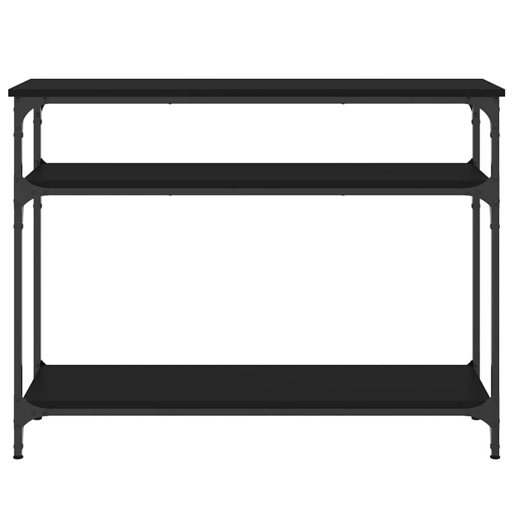 vidaXL Stolik konsolowy, czarny, 100x29x75 cm