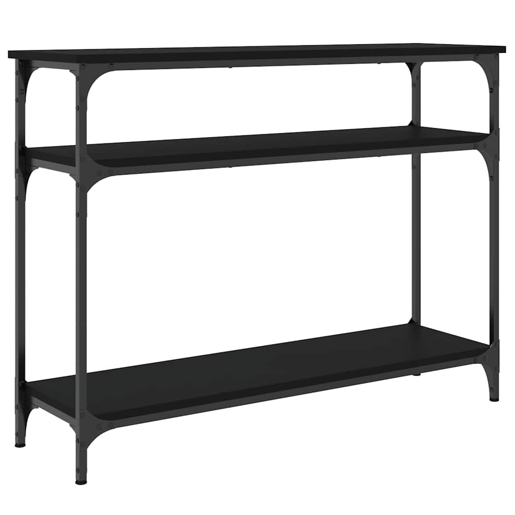 vidaXL Stolik konsolowy, czarny, 100x29x75 cm