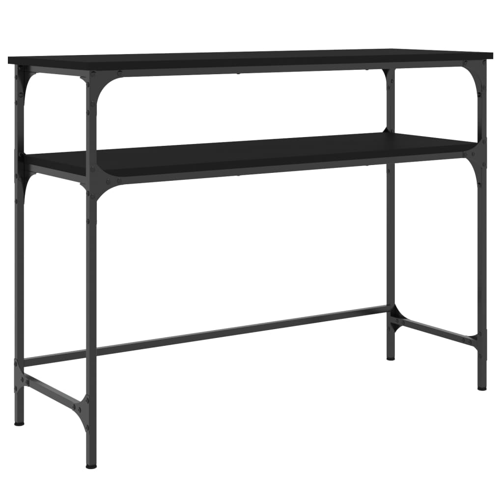 vidaXL Stolik konsolowy, czarny, 100x35,5x75 cm