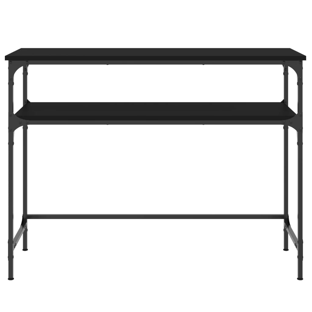 vidaXL Stolik konsolowy, czarny, 100x35,5x75 cm