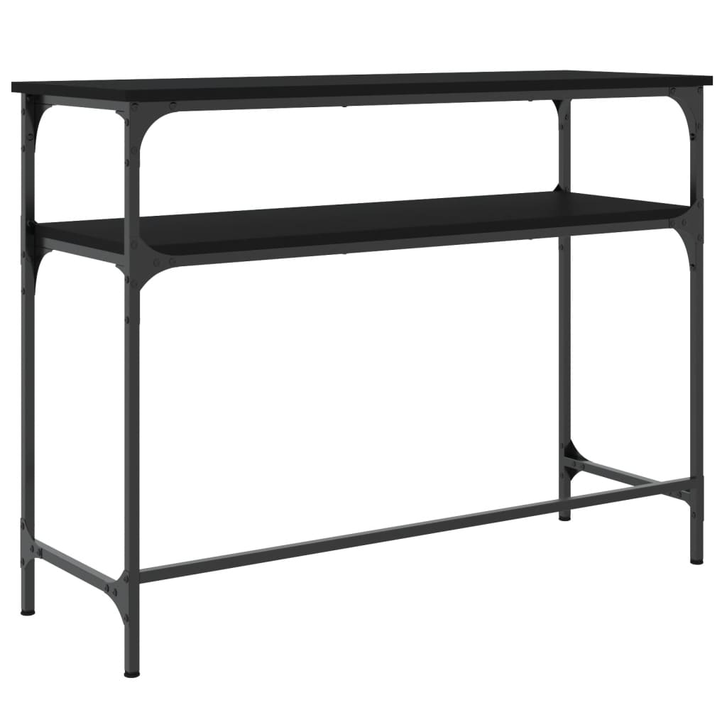 vidaXL Stolik konsolowy, czarny, 100x35,5x75 cm
