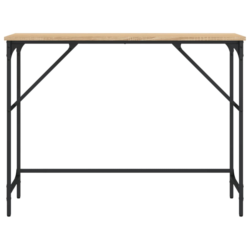 vidaXL Stolik konsolowy, dąb sonoma, 100x32x75 cm