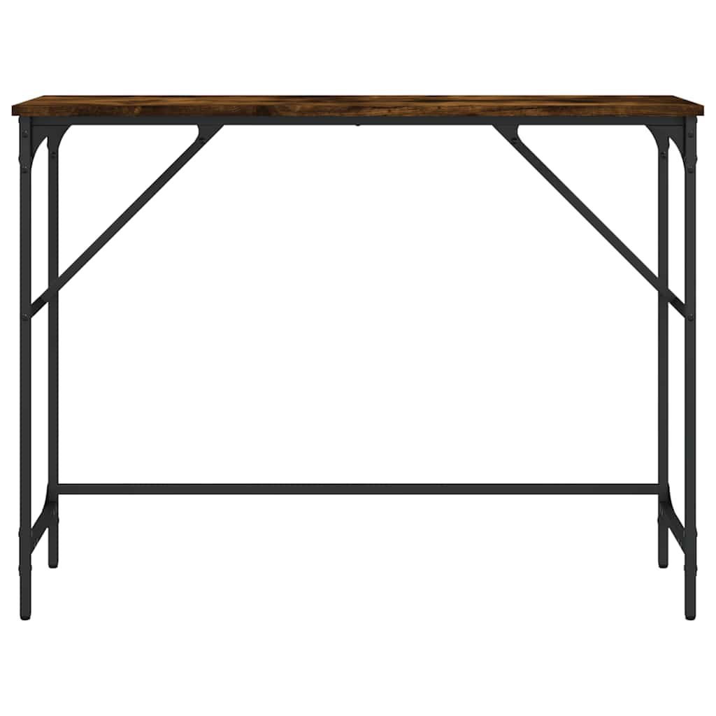 vidaXL Stolik konsolowy, przydymiony dąb, 100x32x75 cm