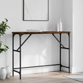 vidaXL Stolik konsolowy, przydymiony dąb, 100x32x75 cm