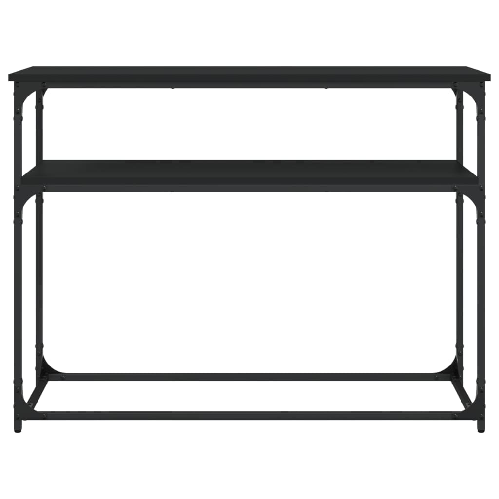 vidaXL Stolik konsolowy, czarny, 100x35,5x75 cm