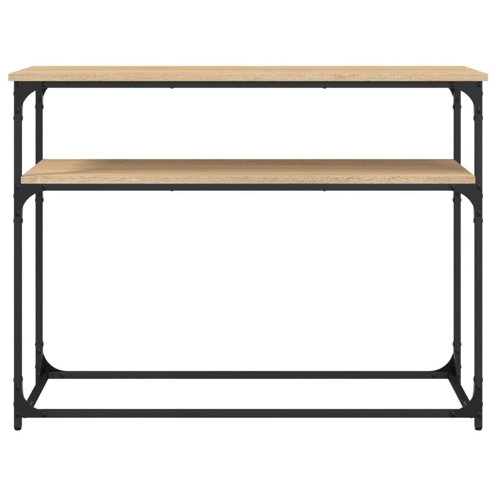 vidaXL Stolik konsolowy, dąb sonoma, 100x35,5x75 cm