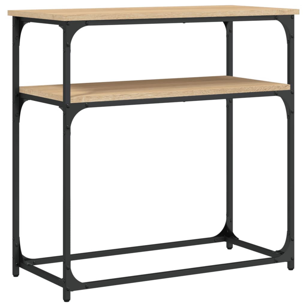 vidaXL Stolik konsolowy, dąb sonoma, 75x35,5x75 cm