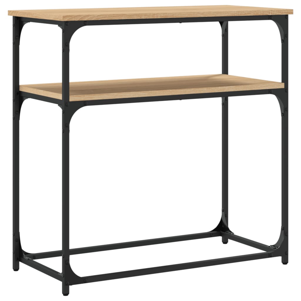 vidaXL Stolik konsolowy, dąb sonoma, 75x35,5x75 cm
