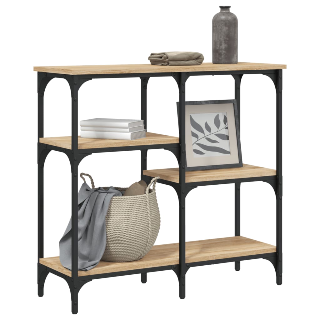 vidaXL Stolik konsolowy Sonoma Oak 80x29x75 cm Drewno konstrukcyjne