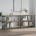 vidaXL Stolik konsolowy Sonoma Oak 200x29x75 cm Drewno konstrukcyjne
