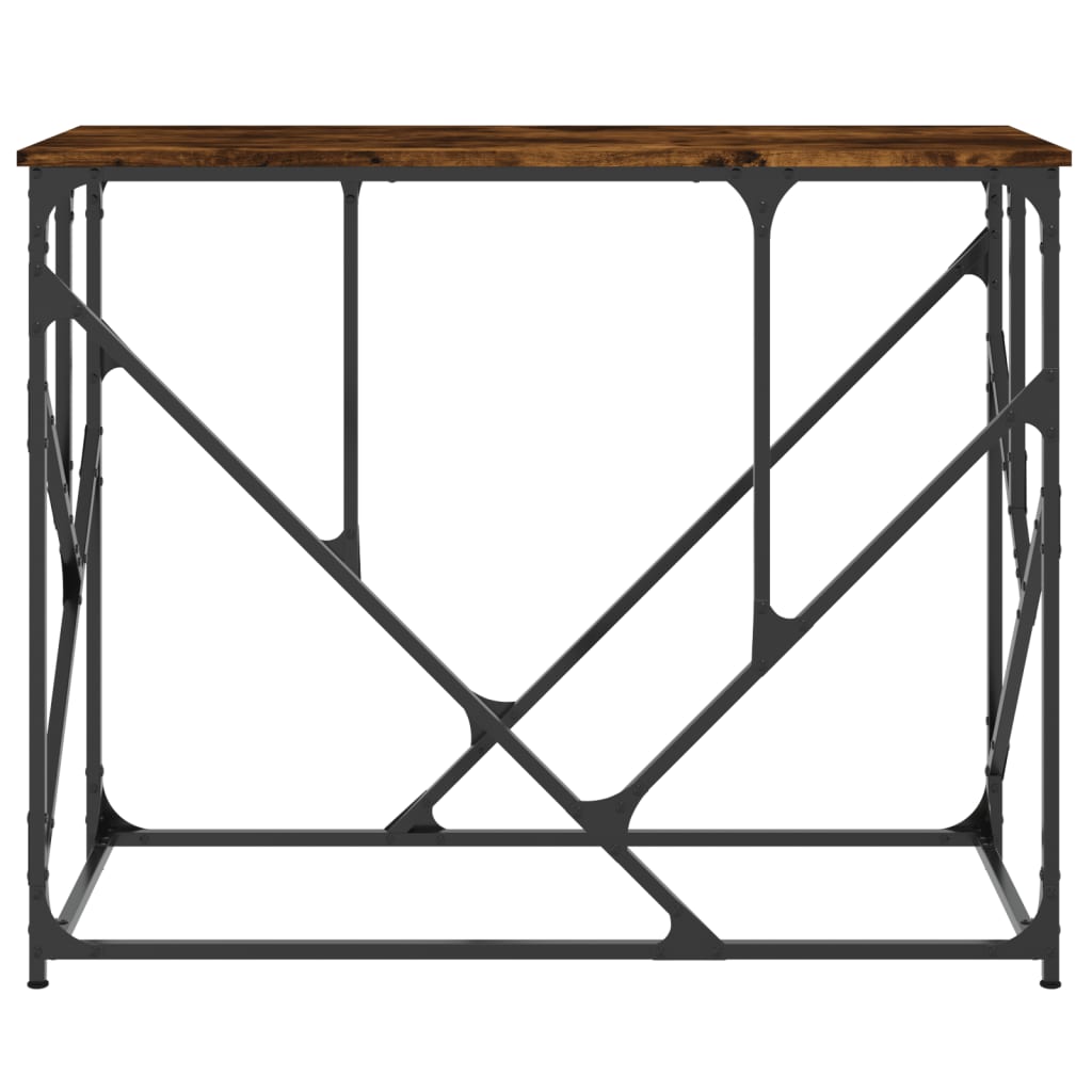 vidaXL Stolik konsolowy, przydymiony dąb, 100x40x80 cm