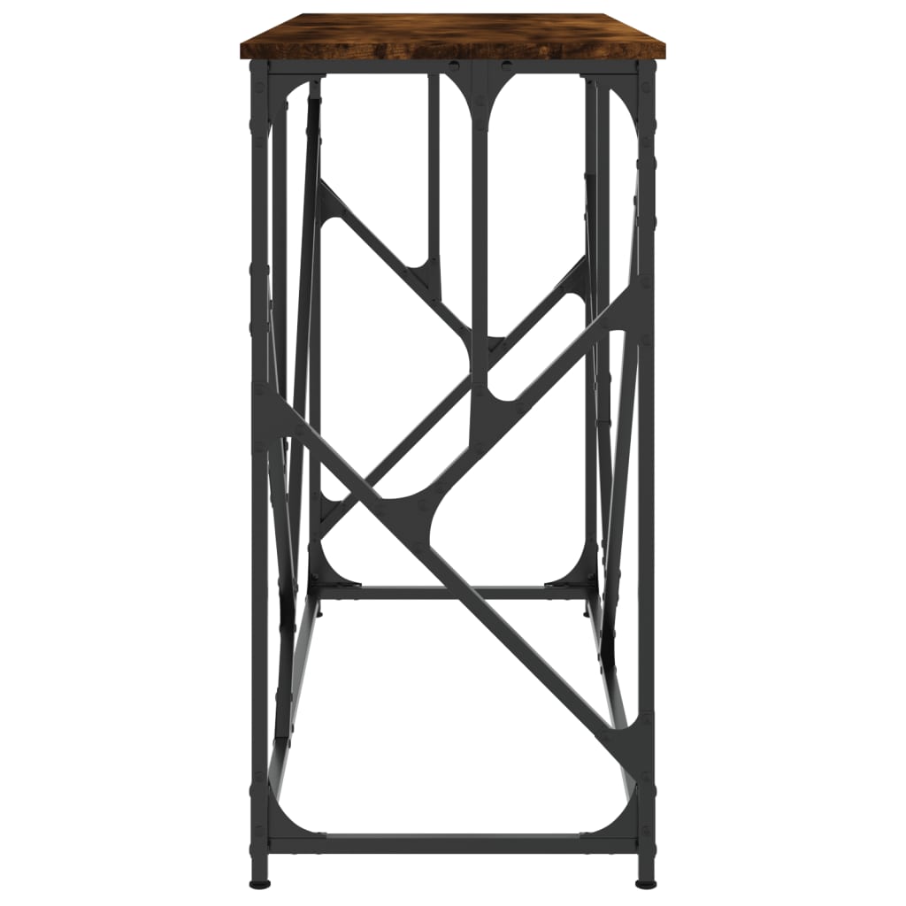 vidaXL Stolik konsolowy, przydymiony dąb, 100x40x80 cm