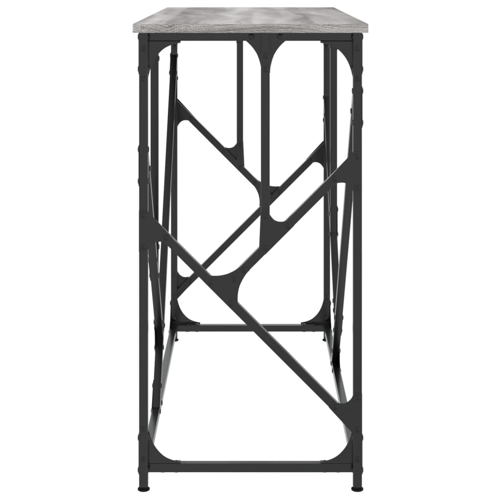 vidaXL Stolik konsolowy, szary dąb sonoma, 100x40x80 cm