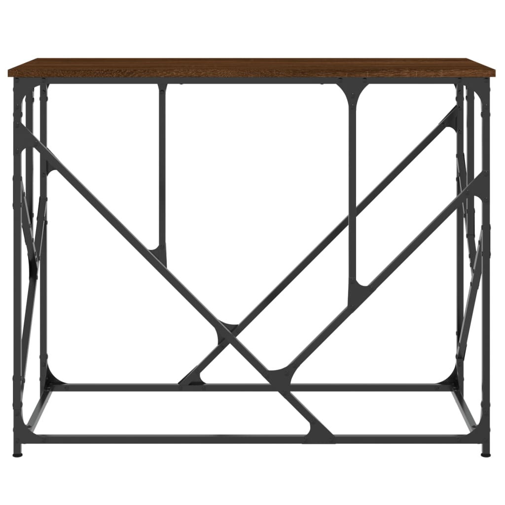 vidaXL Stolik konsolowy, brązowy dąb, 100x40x80 cm