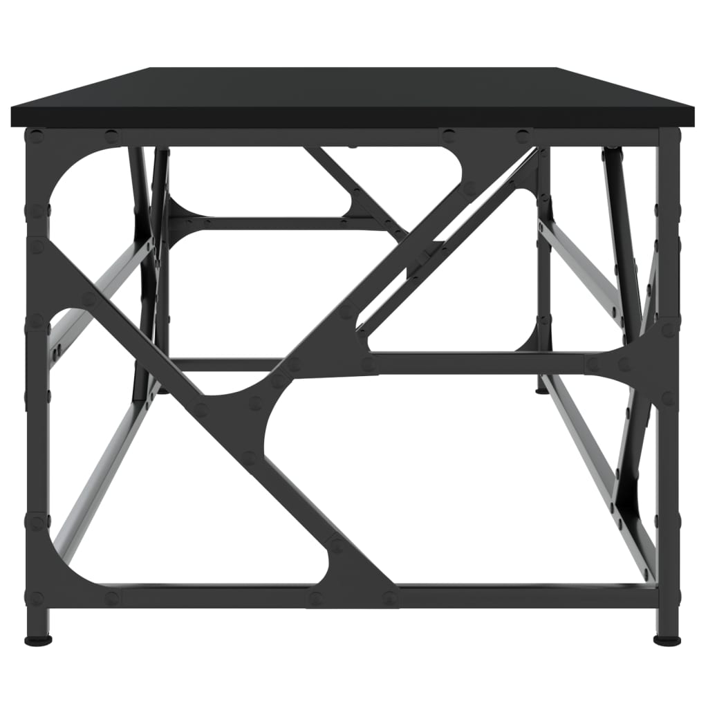 vidaXL Stolik kawowy, czarny, 100x50x40 cm, materiał drewnopochodny