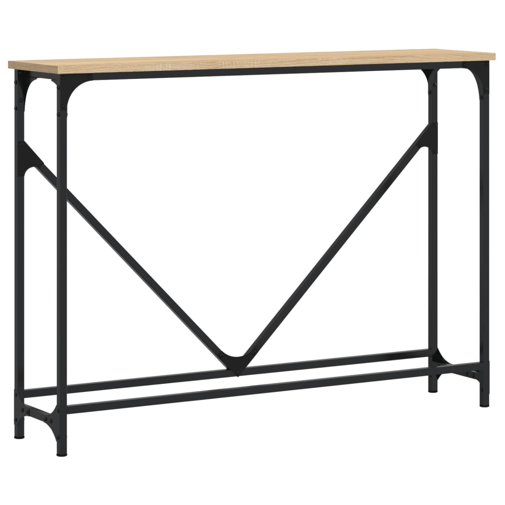 vidaXL Stolik konsolowy, dąb sonoma, 102x22,5x75 cm