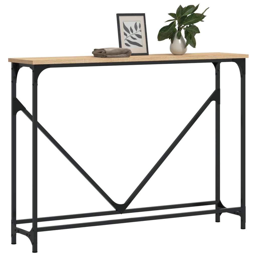 vidaXL Stolik konsolowy, dąb sonoma, 102x22,5x75 cm