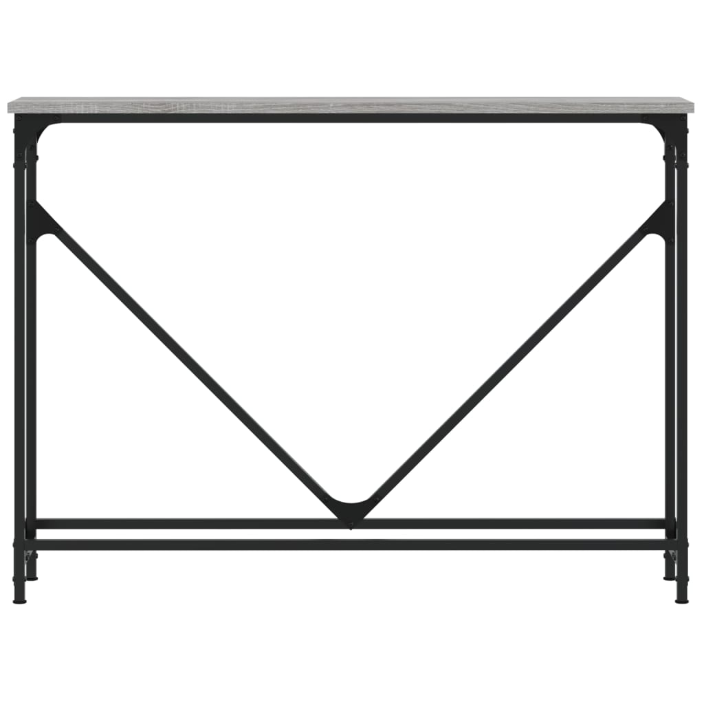 vidaXL Stolik konsolowy, szary dąb sonoma, 102x22,5x75 cm