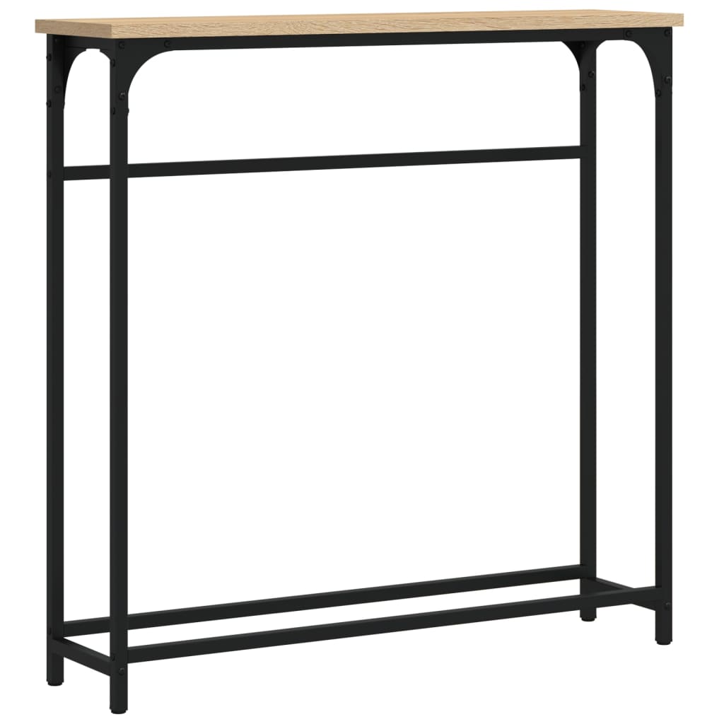 vidaXL Stolik konsolowy Sonoma Oak 75x19,5x75 cm Drewno konstrukcyjne