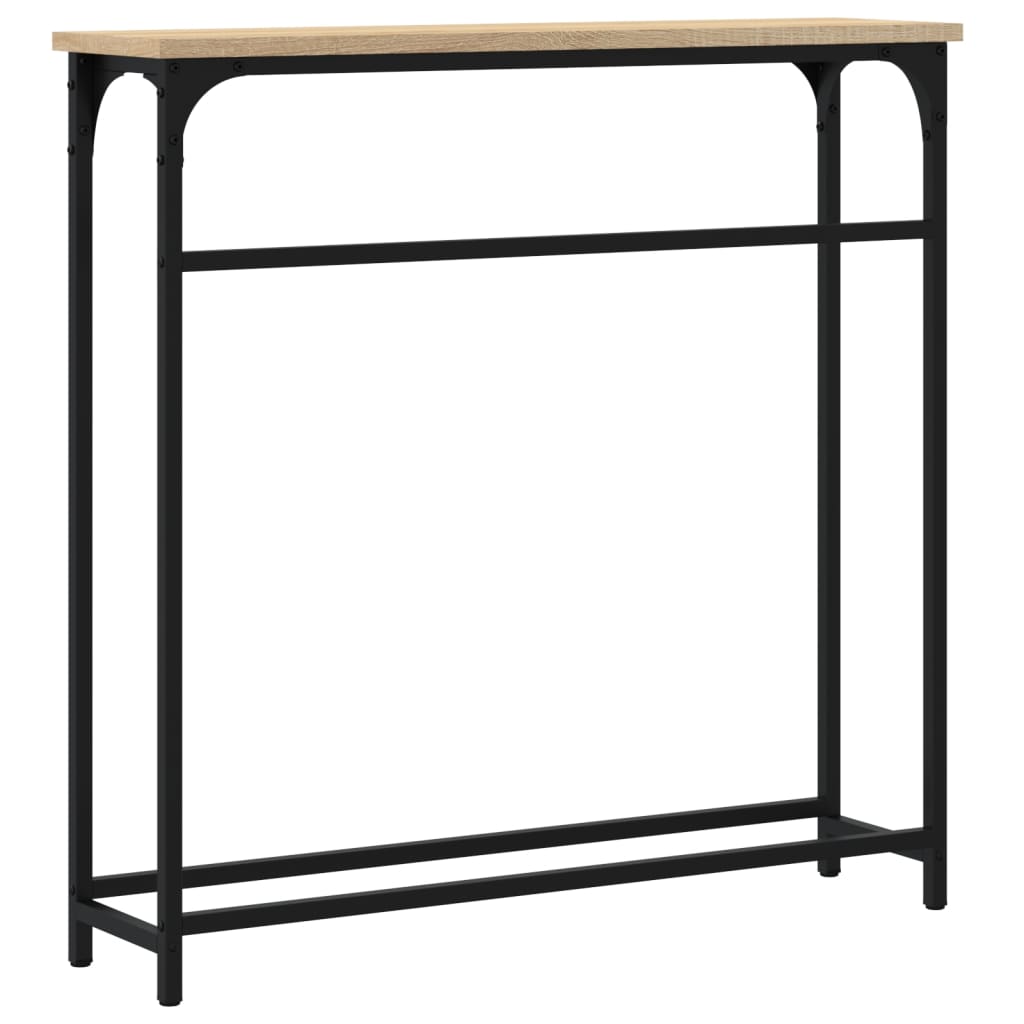 vidaXL Stolik konsolowy Sonoma Oak 75x19,5x75 cm Drewno konstrukcyjne