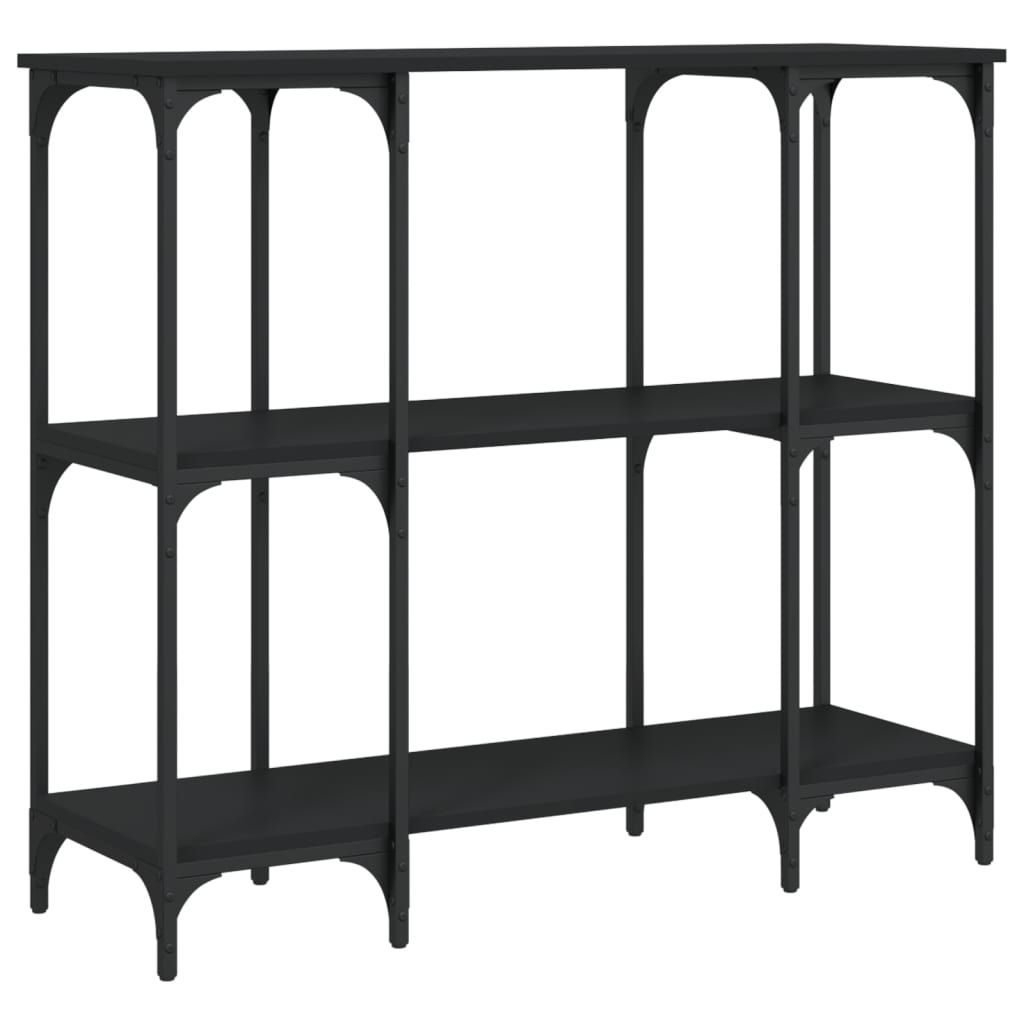 vidaXL Stolik konsolowy, czarny, 102x35x90 cm