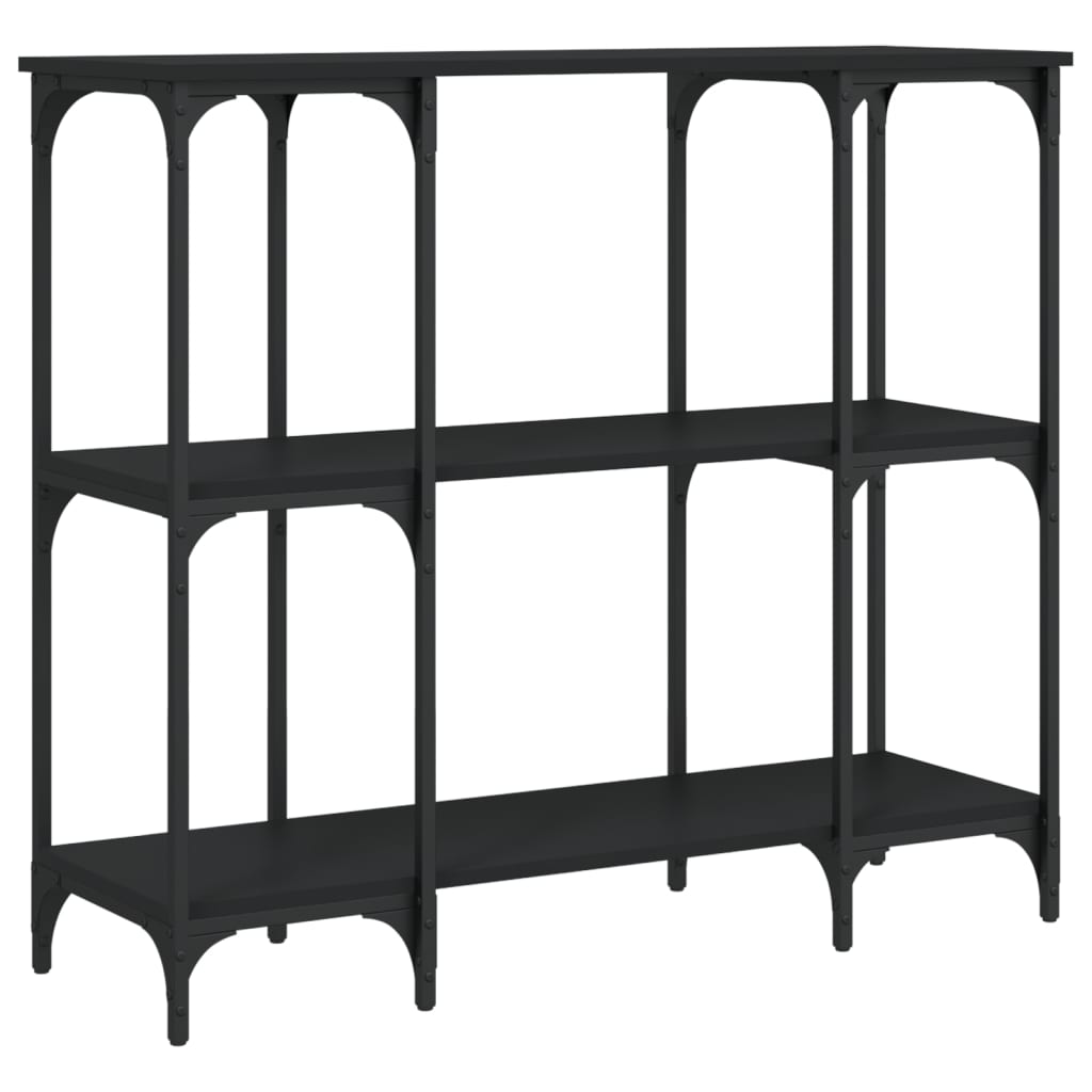 vidaXL Stolik konsolowy, czarny, 102x35x90 cm