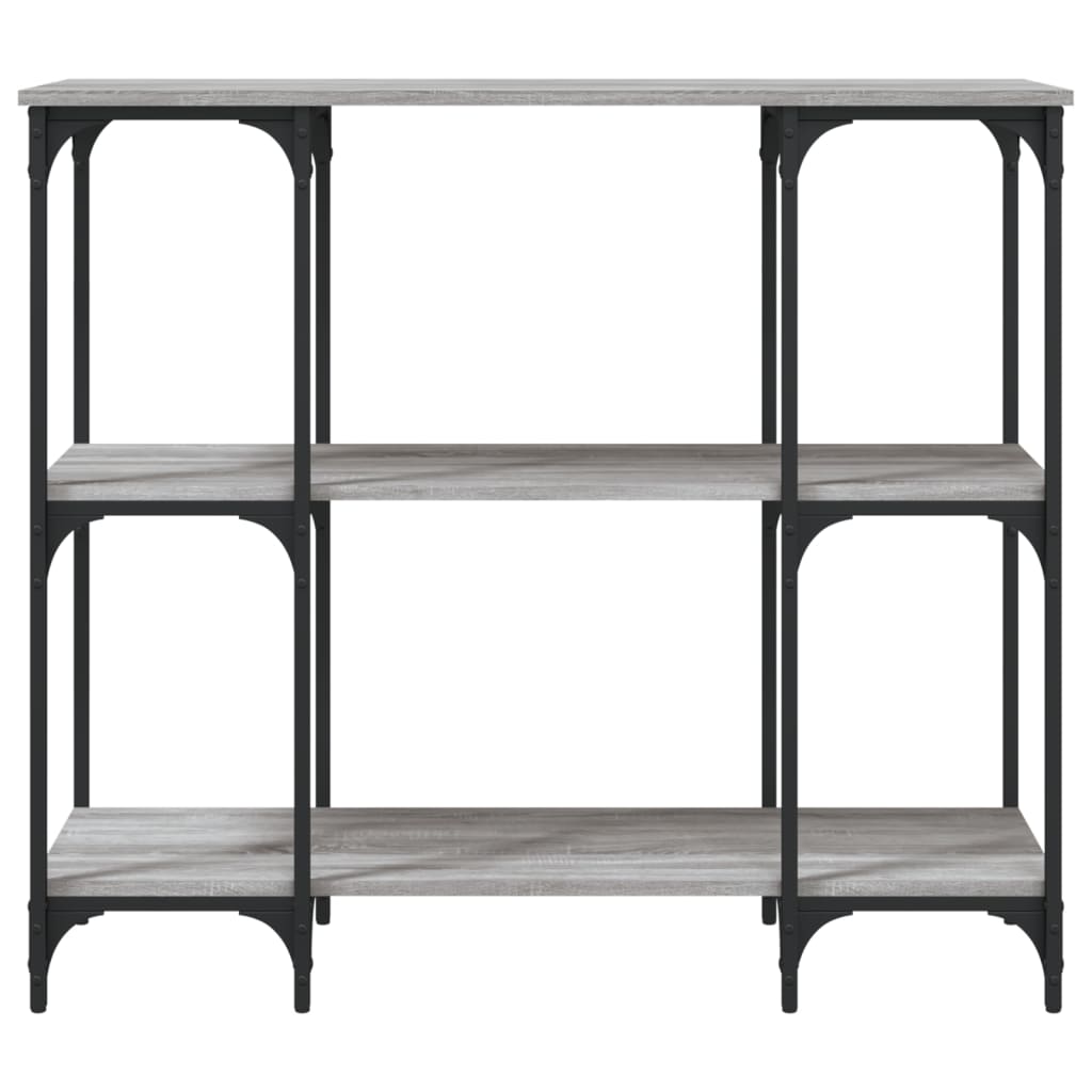 vidaXL Stolik konsolowy, szary dąb sonoma, 102x35x90 cm