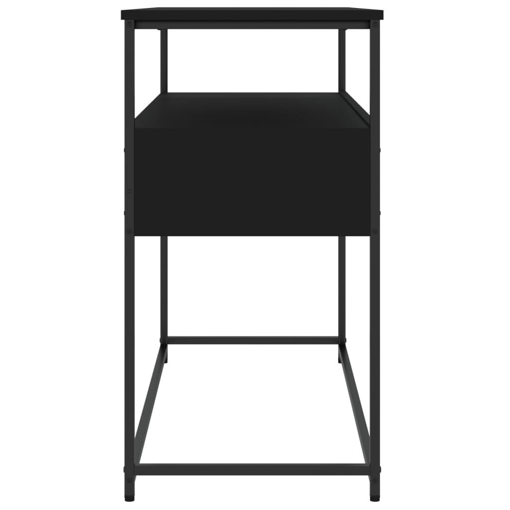 vidaXL Stolik konsolowy, czarny, 100x40x75 cm, materiał drewnopochodny