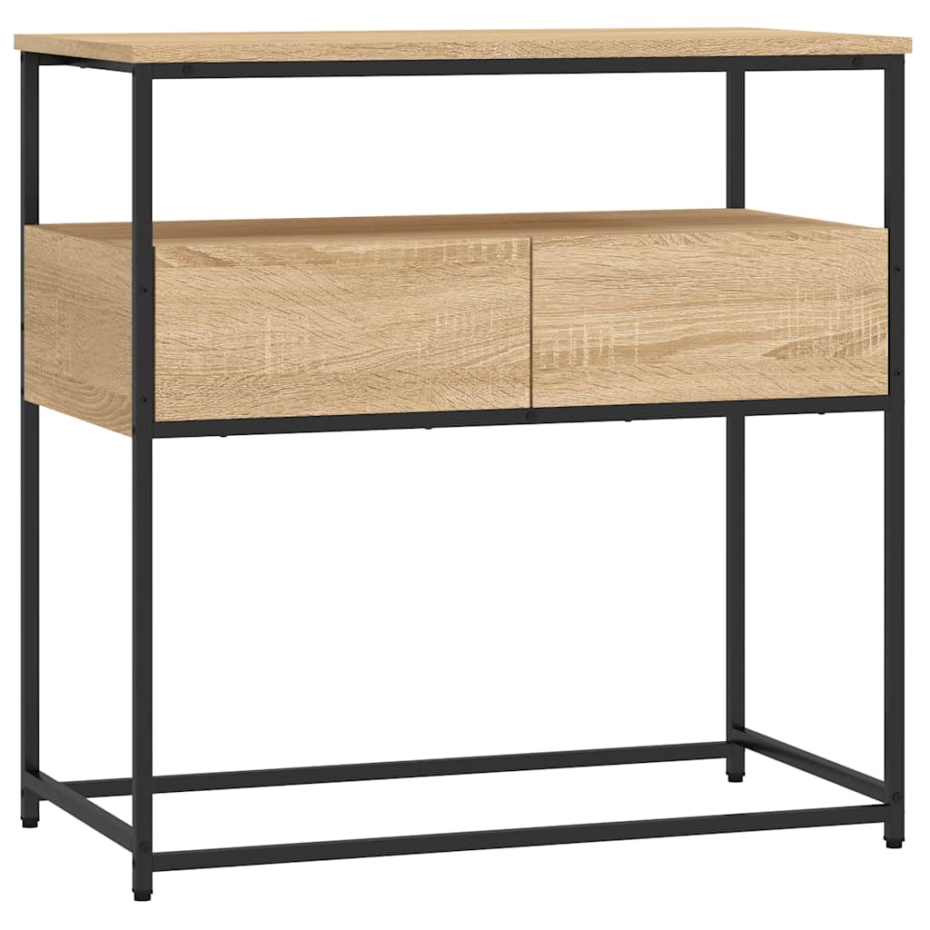 vidaXL Stolik konsolowy Sonoma Oak 75x40x75 cm Drewno konstrukcyjne