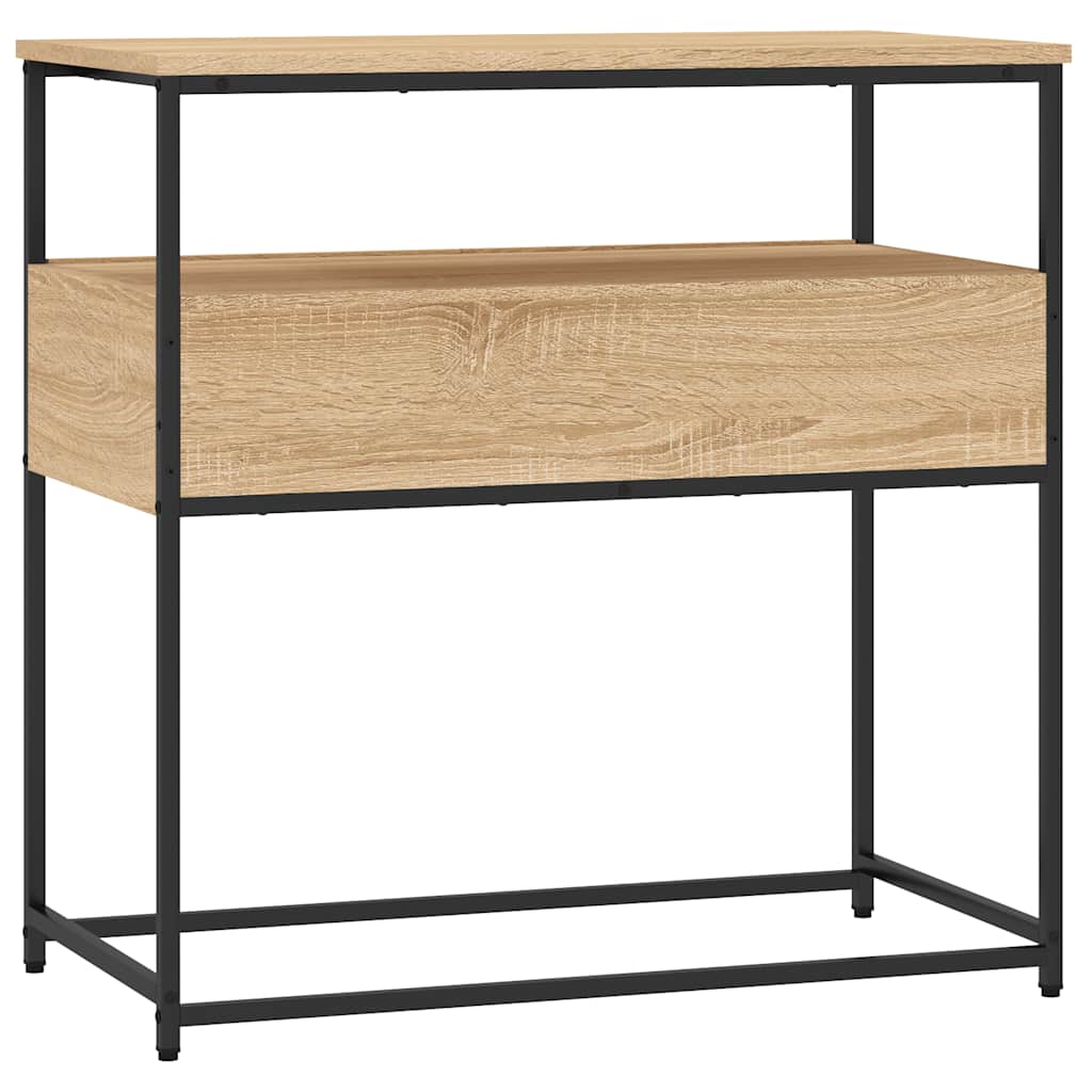 vidaXL Stolik konsolowy Sonoma Oak 75x40x75 cm Drewno konstrukcyjne