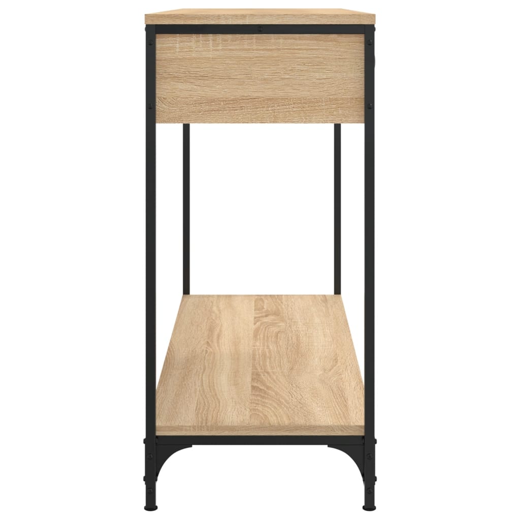 vidaXL Stolik konsolowy, dąb sonoma, 100x34,5x75 cm