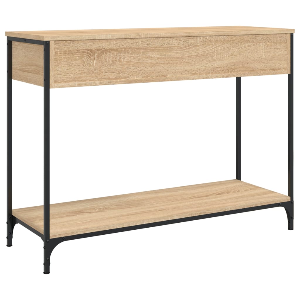vidaXL Stolik konsolowy, dąb sonoma, 100x34,5x75 cm