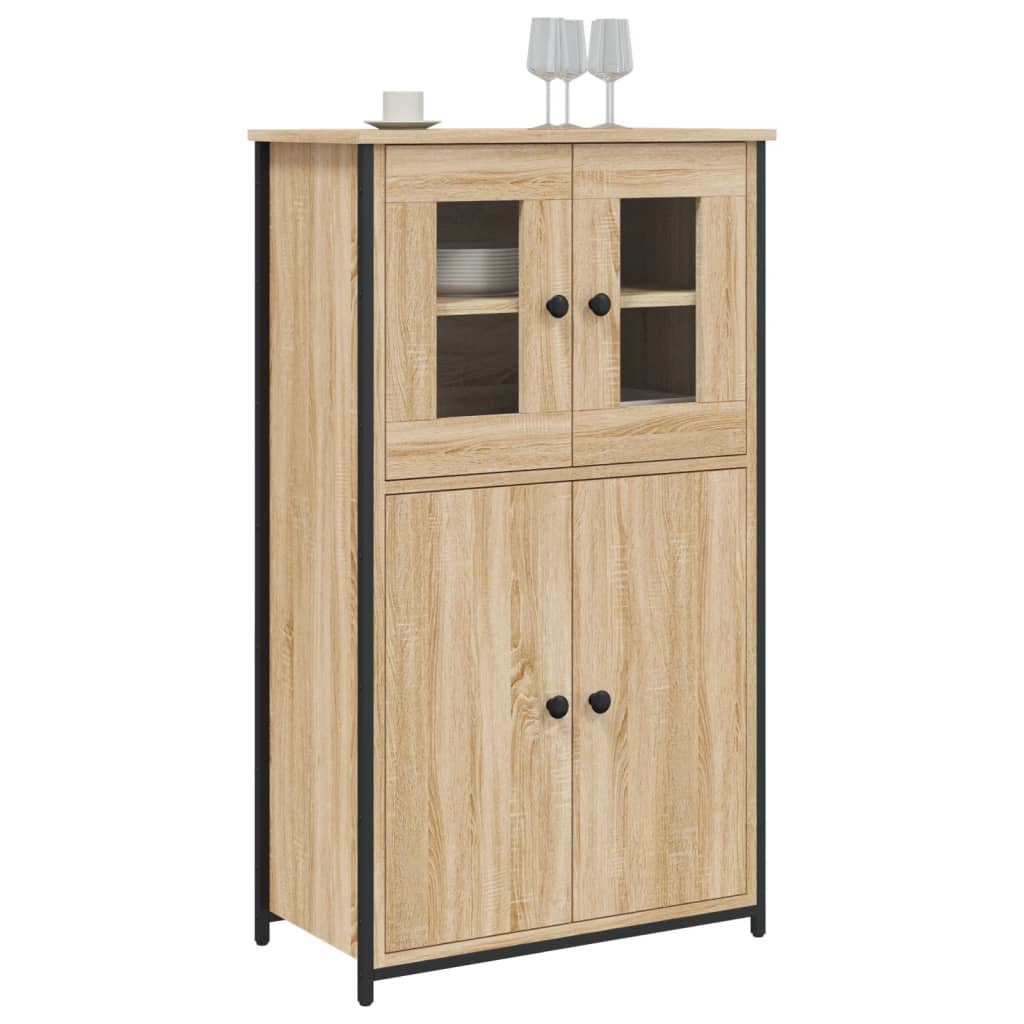 vidaXL Kredens, dąb sonoma, 62x32x106,5 cm, materiał drewnopochodny