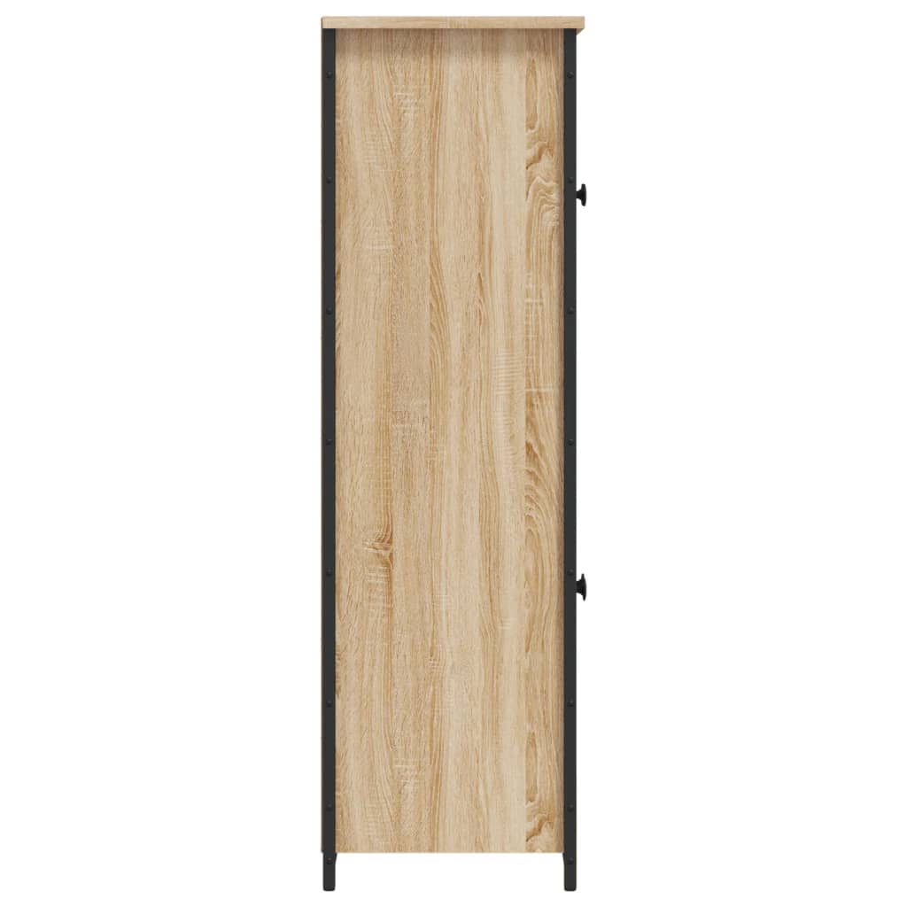 vidaXL Kredens, dąb sonoma, 62x32x106,5 cm, materiał drewnopochodny
