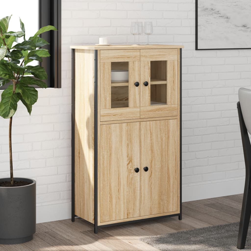 vidaXL Kredens, dąb sonoma, 62x32x106,5 cm, materiał drewnopochodny