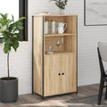 vidaXL Szafka, dąb sonoma, 62x36x121,5 cm, materiał drewnopochodny