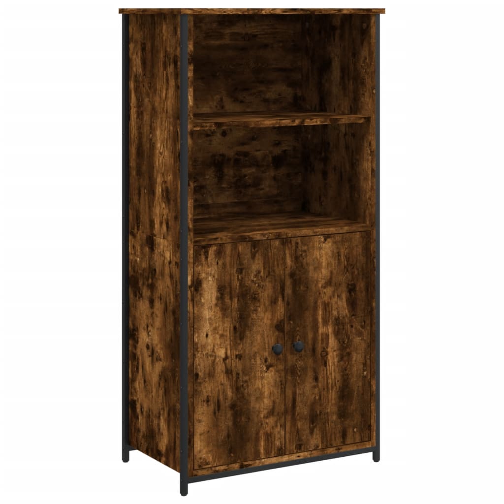 vidaXL Szafka, przydymiony dąb, 62x36x121,5cm, materiał drewnopochodny