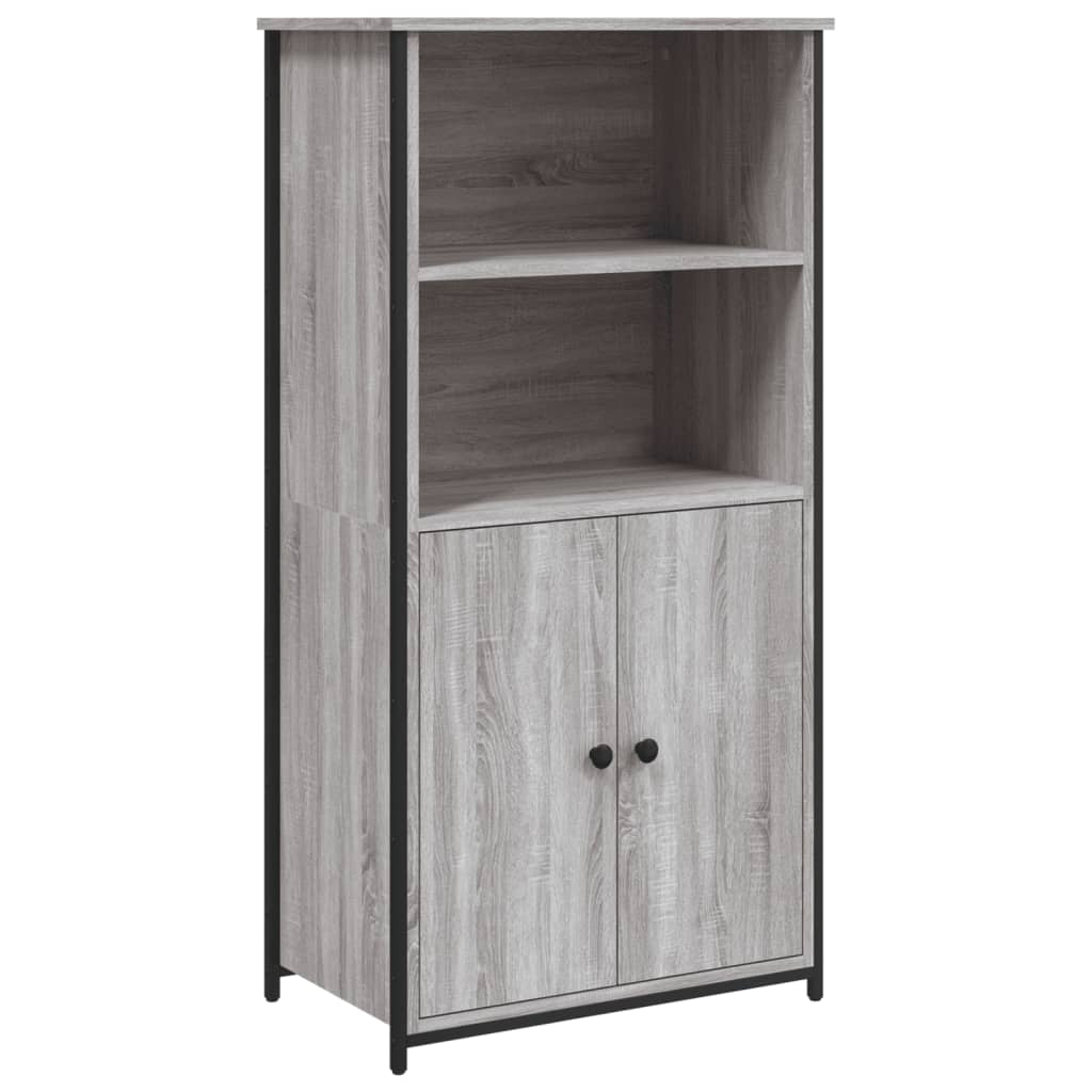 vidaXL Szafka, szary dąb sonoma, 62x36x121,5cm materiał drewnopochodny