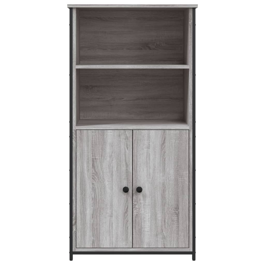 vidaXL Szafka, szary dąb sonoma, 62x36x121,5cm materiał drewnopochodny