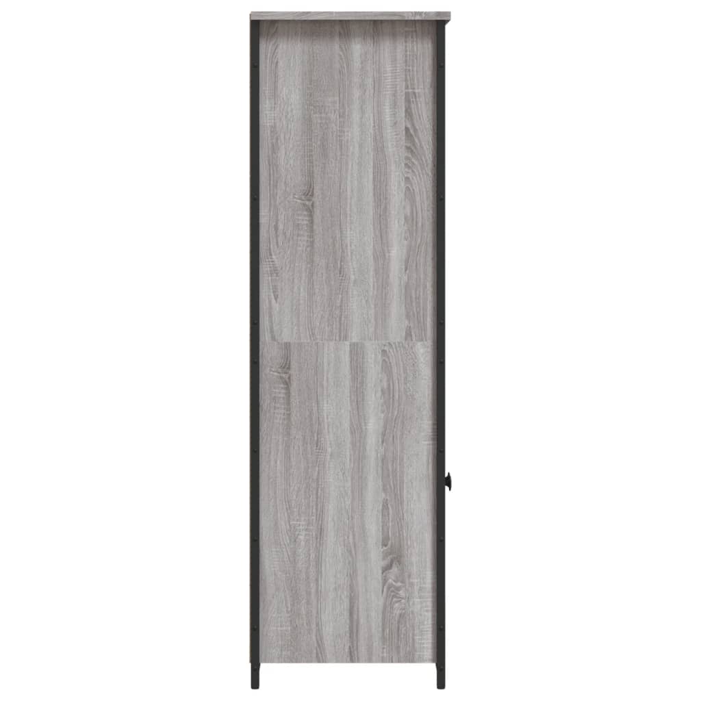 vidaXL Szafka, szary dąb sonoma, 62x36x121,5cm materiał drewnopochodny