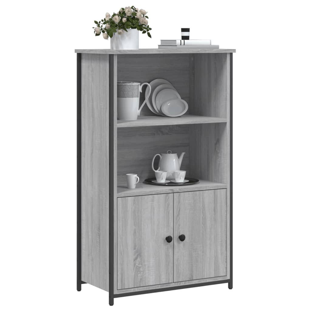 vidaXL Szafka, szary dąb sonoma, 62x32x103,5cm materiał drewnopochodny