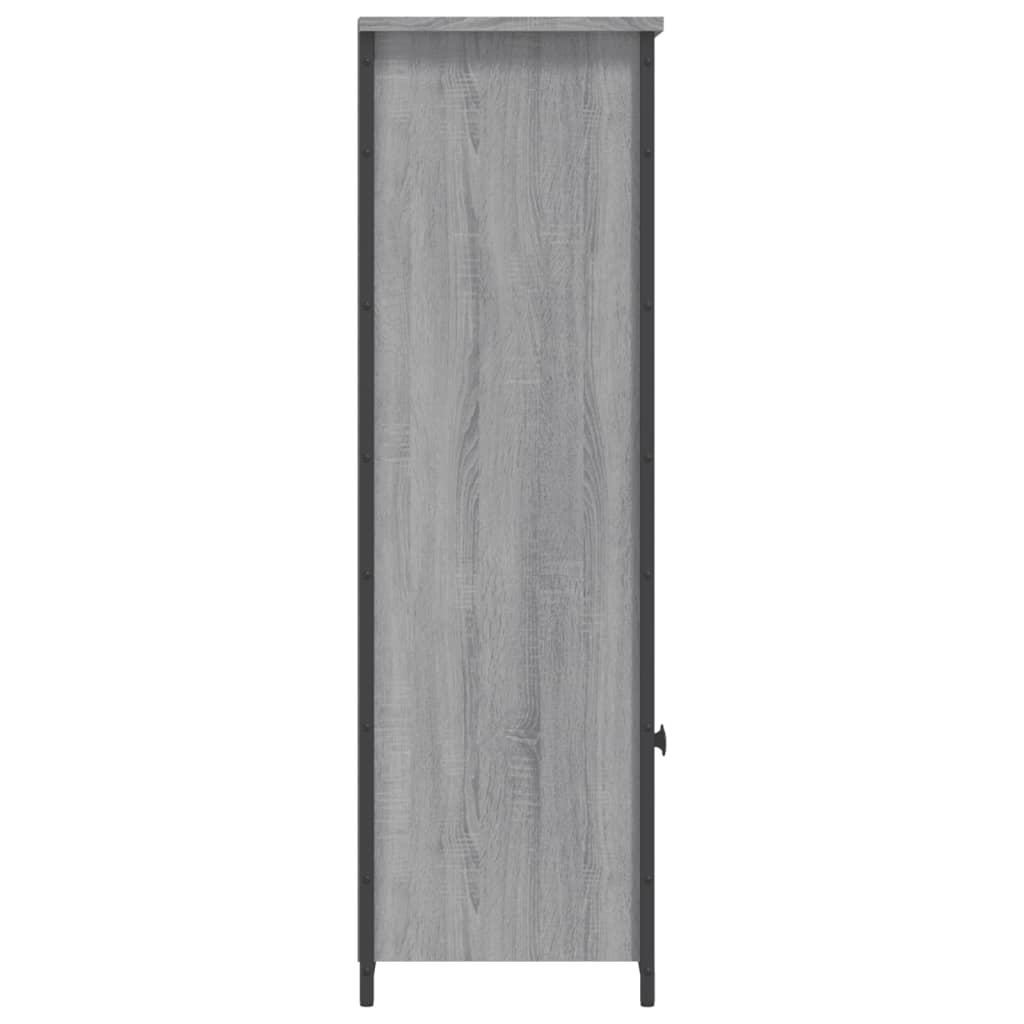 vidaXL Szafka, szary dąb sonoma, 62x32x103,5cm materiał drewnopochodny