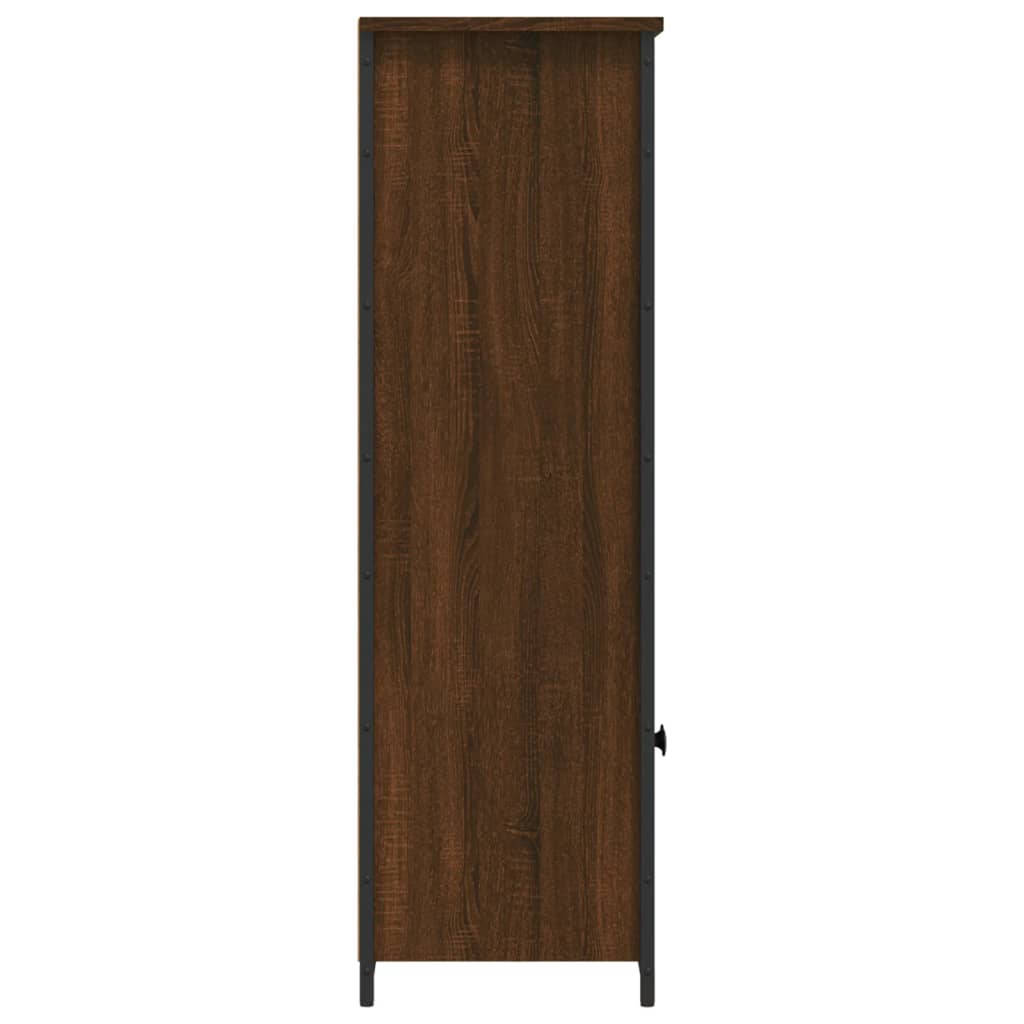 vidaXL Szafka, brązowy dąb, 62x32x103,5 cm, materiał drewnopochodny