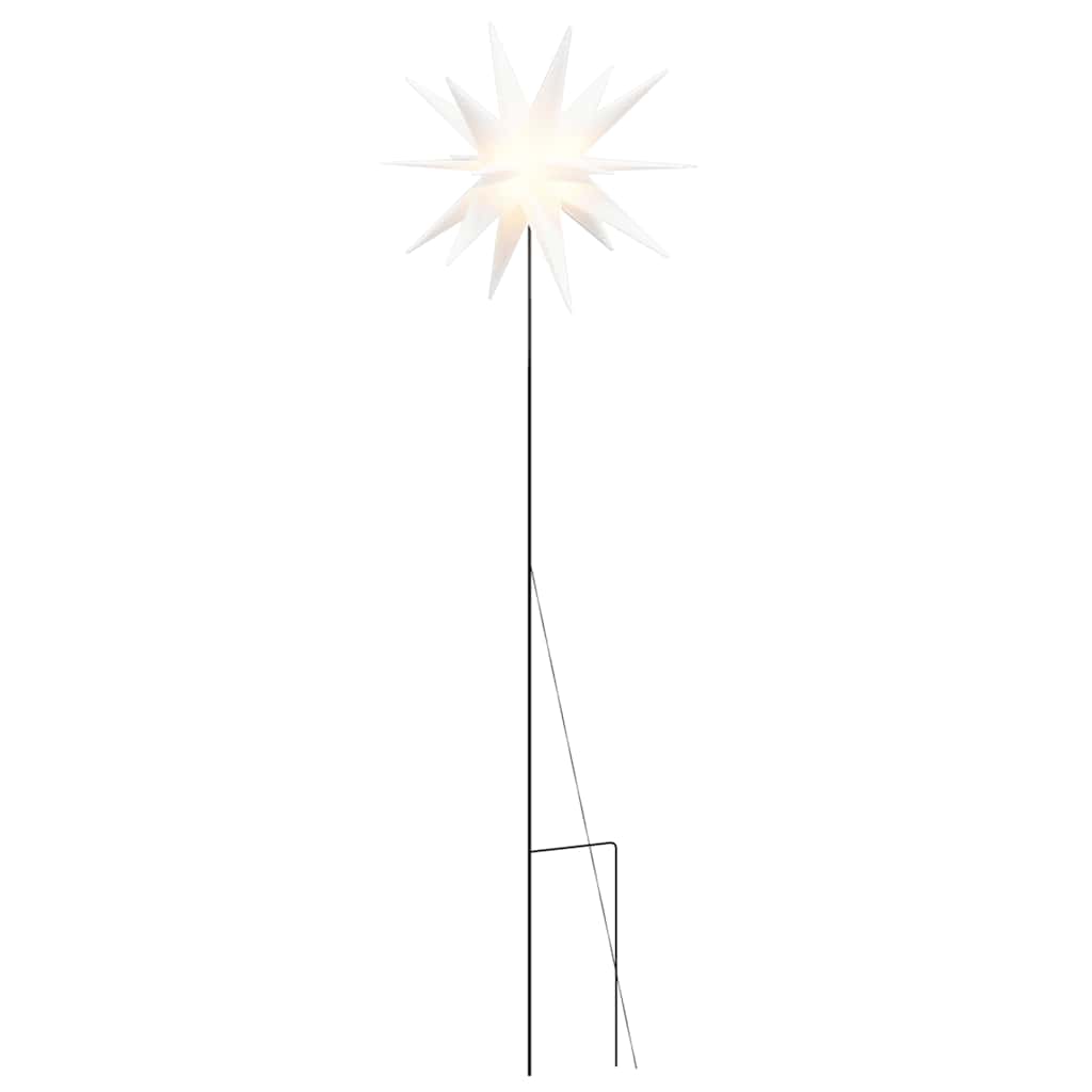 vidaXL Ozdoba świetlna LED na kołku, składana, biała, 57 cm