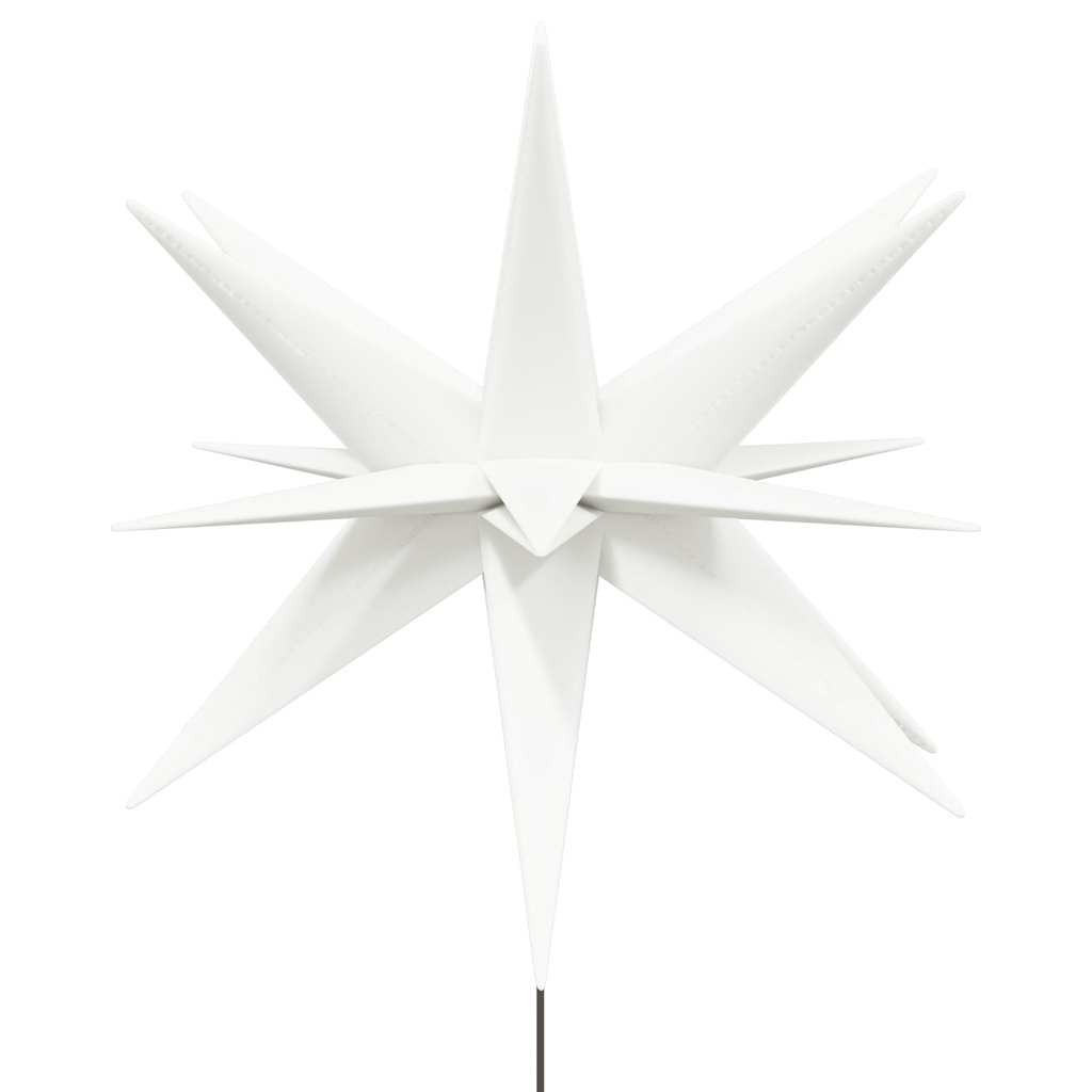 vidaXL Ozdoba świetlna LED na kołku, składana, biała, 57 cm