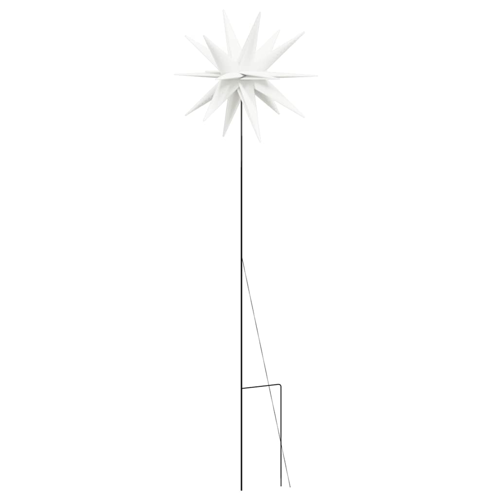 vidaXL Ozdoba świetlna LED na kołku, składana, biała, 57 cm