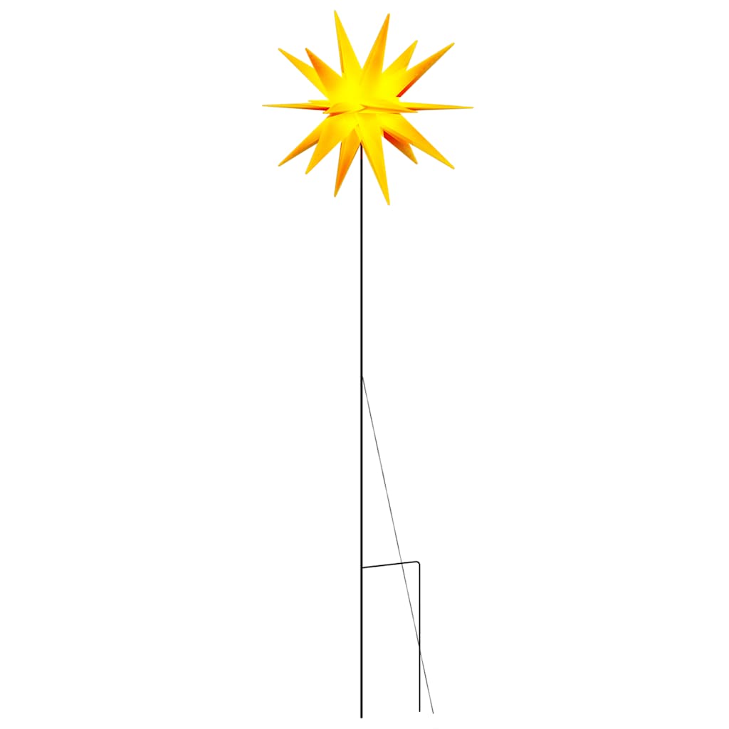vidaXL Ozdoba świetlna LED na kołku, składana, żółta, 57 cm